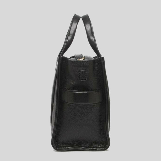 Marc Jacobs Leather The Tote Small Traveler Tote Bag Black RS-H009L01SP21