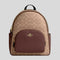 COACH Court Backpack In Signature Canvas Tan/Brown RB-CZ176