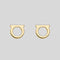 FERRAGAMO Gancini Earrings In Gold Collar Small RS-760120