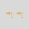 FERRAGAMO Gancini Earrings In Gold Collar Small RS-760120