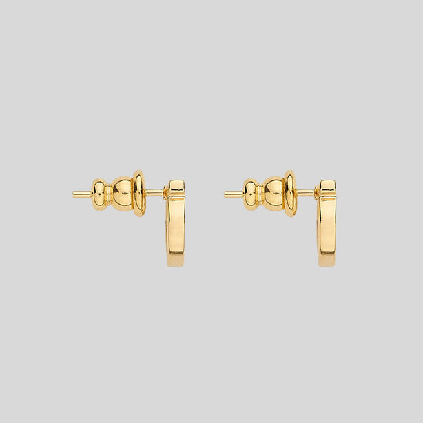 FERRAGAMO Gancini Earrings In Gold Collar Small RS-760120