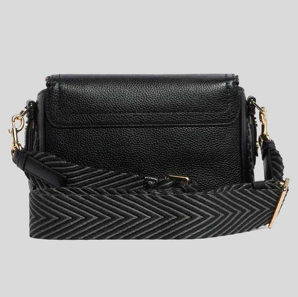 MARC JACOBS The Groove Leather Mini Messenger Bag Black RB-4S4HMS004H01