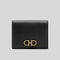 Ferragamo Calf Leather Small Bifold Wallet Black RS-726512