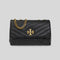 TORY BURCH Kira Small Chevron Convertible Shoulder Bag Black RS-90452