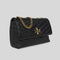 TORY BURCH Kira Small Chevron Convertible Shoulder Bag Black RS-90452