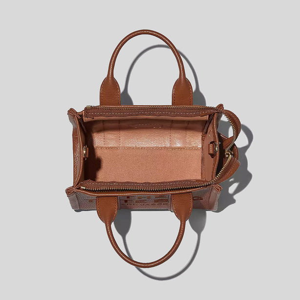 Marc Jacobs The Leather Mini Tote Bag Argan Oil RS-H053L01RE22