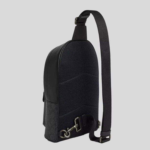 COACH West Pack In Signature Canvas Charcoal/Black RB-CV924