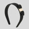 FERRAGAMO Vara Bow Wide Headband Black/Gold RB-572738