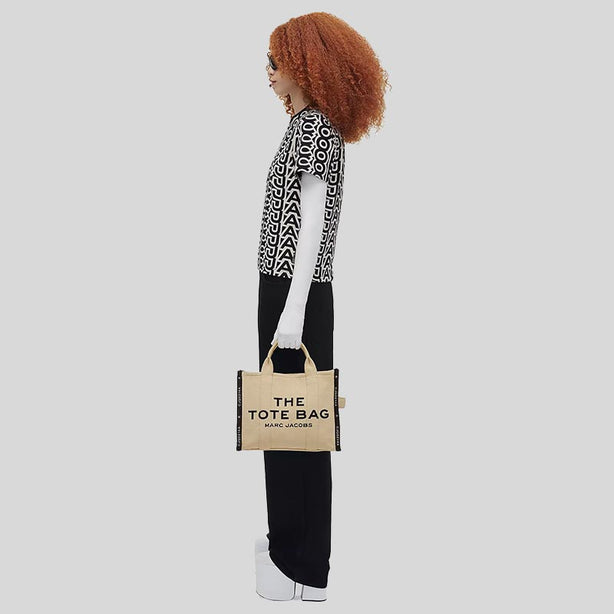 MARC JACOBS The Jacquard Medium Tote Bag Warm Sand RS-M0017027