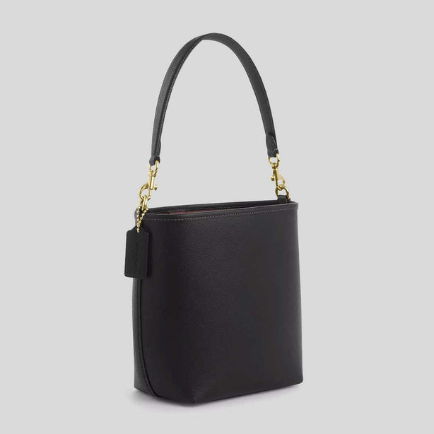 COACH City Bucket Bag In Pebble Leather Black RS-CT801