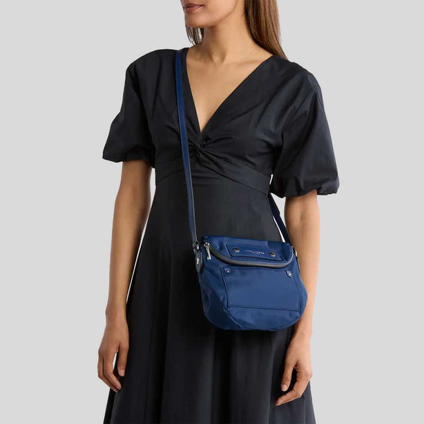 MARC JACOBS Preppy Nylon Mini Natasha Crossbody Bag Azure Blue RS-M0012909
