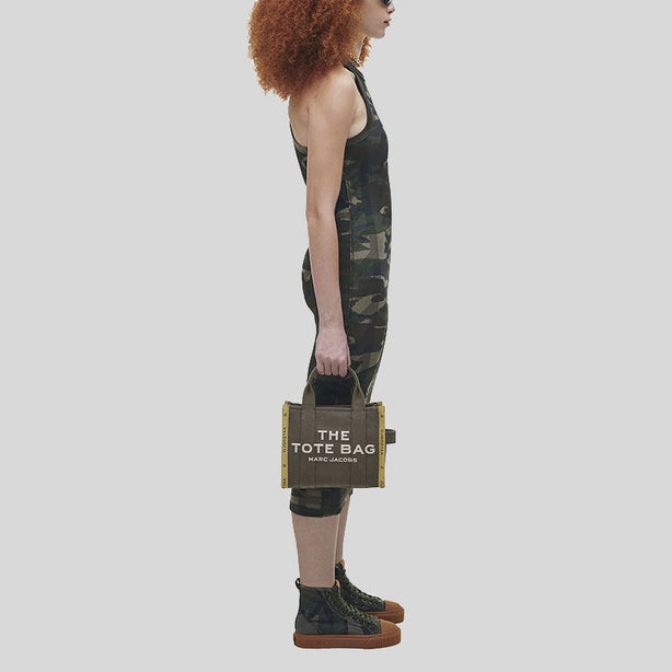 MARC JACOBS The Jacquard Small Tote Bag Bronze Green RS-M0017025