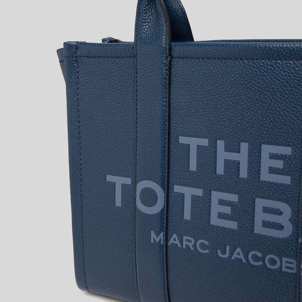 MARC JACOBS The Leather Medium Tote Bag Blue Sea RS-H004L01PF21