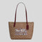 COACH Fiona Zip Tote Bag In Signature Canvas With Horse And Carriage Print RB-CX587