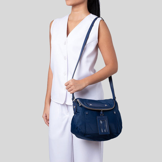 MARC JACOBS Preppy Natasha Nylon Crossbody Azure Blue RS-M0014625