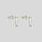 FERRAGAMO Orecchini Gancini Crystals In Silver Color RB-696574