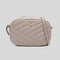 TORY BURCH Kira Chevron Camera Bag Gray Heron RB-90450