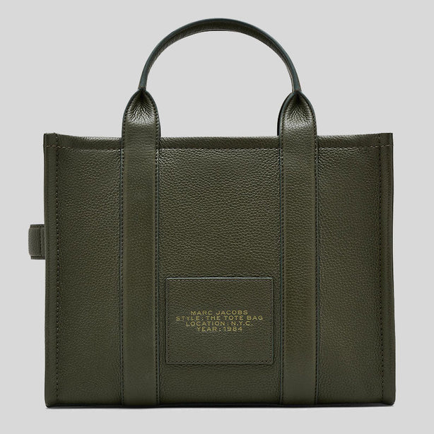 MARC JACOBS The Leather Medium Tote Bag Forest RS-H004L01PF21