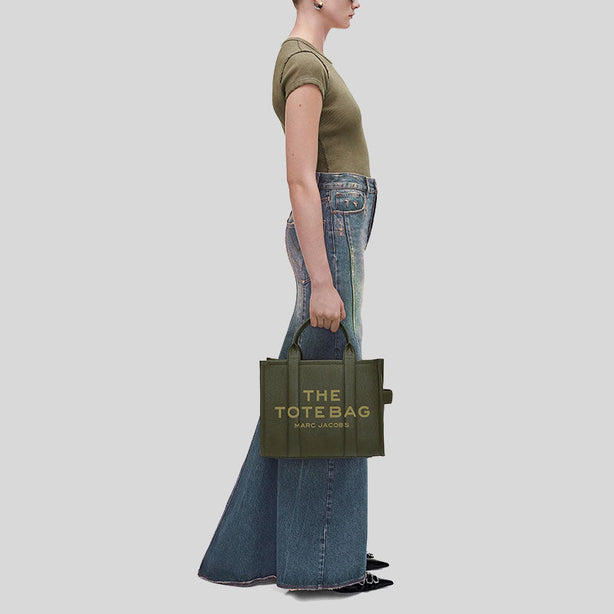 MARC JACOBS The Leather Medium Tote Bag Forest RS-H004L01PF21