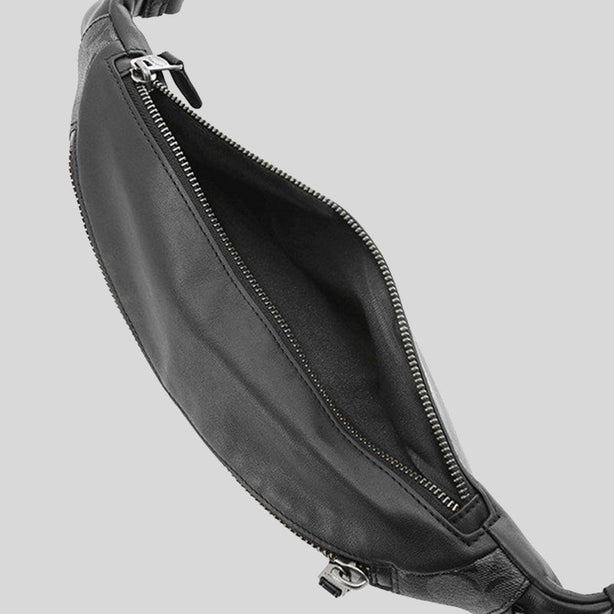 Coach Warren Belt Bag In Signature Canvas Charcoal Black RS-F78777