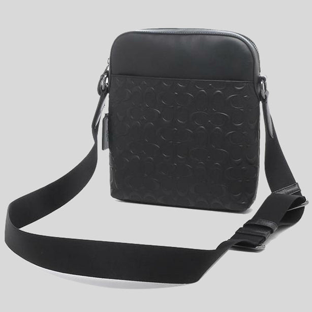 COACH Houston Flight Bag In Signature Leather Black RS-4009