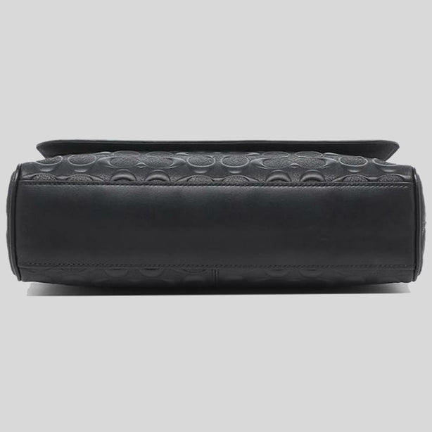Coach Houston Map Bag In Signature Leather Black RS-4006