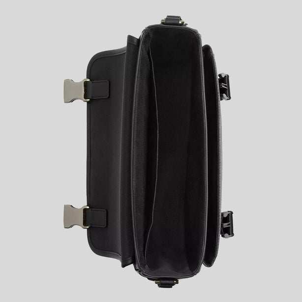 COACH Racer Messenger In Signature Canvas Charcoal/Black RS-CT716