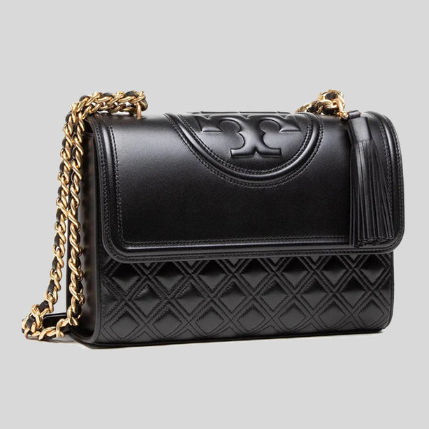 Tory Burch Fleming Convertible Shoulder Bag Black RS-76997