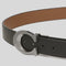 COACH Signature Buckle Cut To Size Reversible Belt, 38 Mm Black/Dark Saddle RS-CQ013