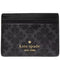 Kate Spade Signature Spade Flower Small Slim Card Holder - Black KI371