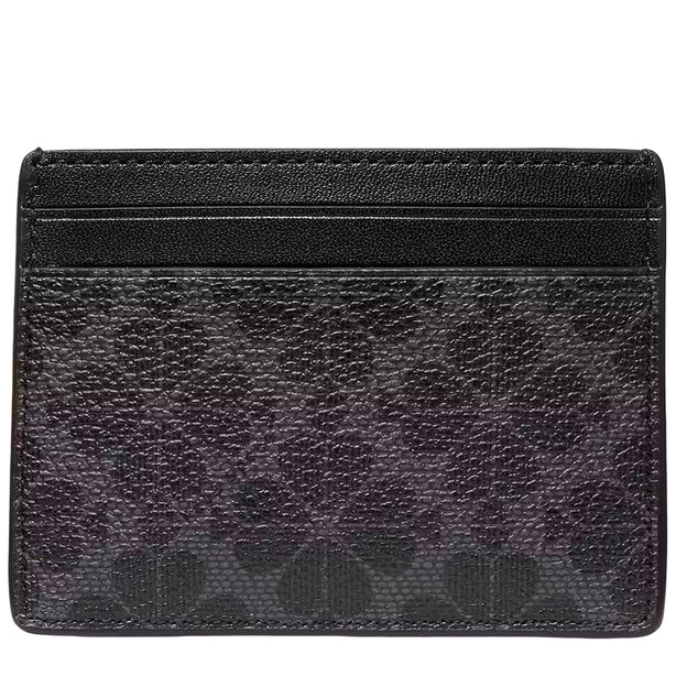 Kate Spade Signature Spade Flower Small Slim Card Holder - Black KI371