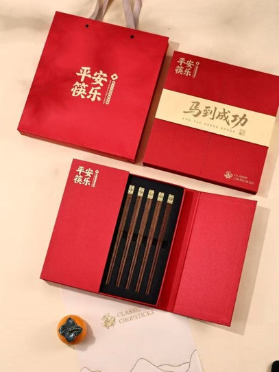 Wooden Chopstick Set 10 pairs