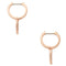 Kate Spade Yours Truly Pave Heart Drop Earrings in Clear/ Rose Gold o0r00153