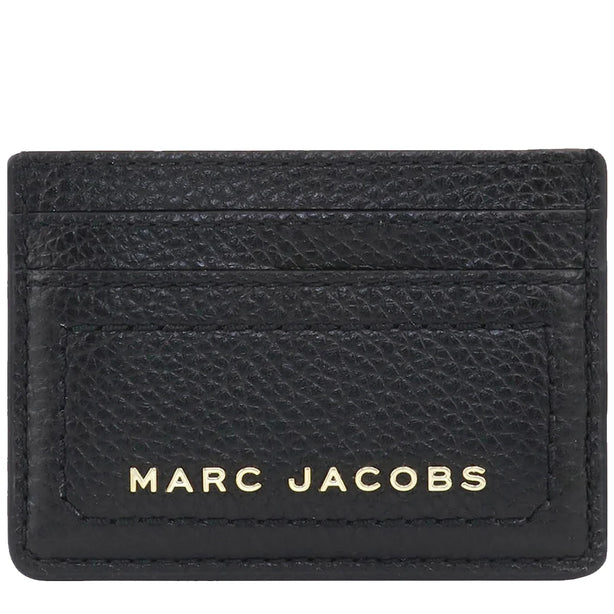 Marc Jacobs The Groove Leather Card Case In Black S102L01FA21