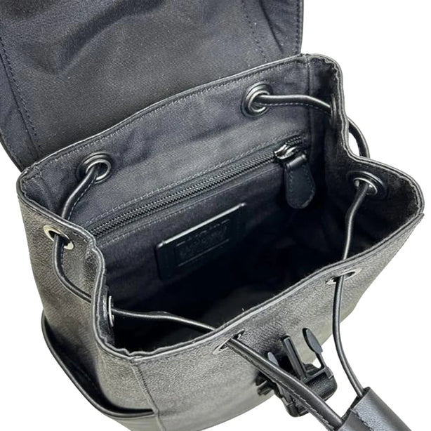 Coach Racer Pack Bag In Signature in Charcoal/ Black CT712