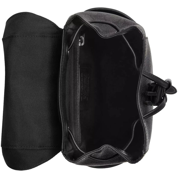 Coach Racer Pack Bag In Signature in Charcoal/ Black CT712