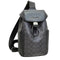 Coach Racer Pack Bag In Signature in Charcoal/ Black CT712