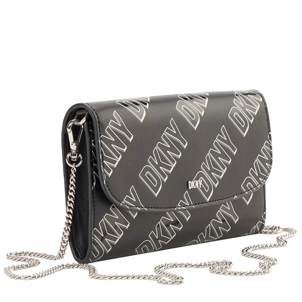 DKNY Phoenix Wallet on a Chain in Black White R235IV04
