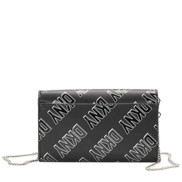 DKNY Phoenix Wallet on a Chain in Black White R235IV04