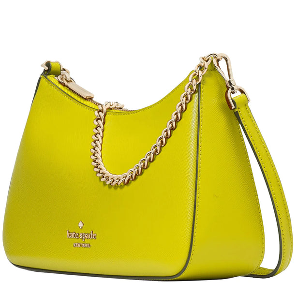 Kate Spade Madison Saffiano Leather Convertible Crossbody Bag in Lime Slice KC439