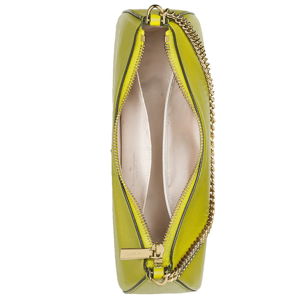Kate Spade Madison Saffiano Leather Convertible Crossbody Bag in Lime Slice KC439
