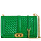 Rebecca Minkoff Chevron Quilted Love Crossbody Bag in Envy HH20TCQX08
