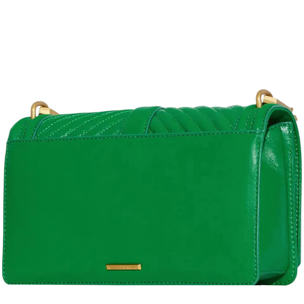 Rebecca Minkoff Chevron Quilted Love Crossbody Bag in Envy HH20TCQX08