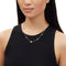 Coach Open Circle Station Necklace in Silver CV253