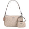 Coach Mini Nolita Bag Charm In Signature Canvas in Sand/ Taupe CX067