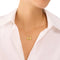 Kate Spade Wrapped In A Bow Mini Pendant Necklace in Clear/ Gold KJ974