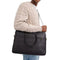 Coach Ethan Slim Brief Bag In Signature Canvas  in Charcoal/ Black CV917