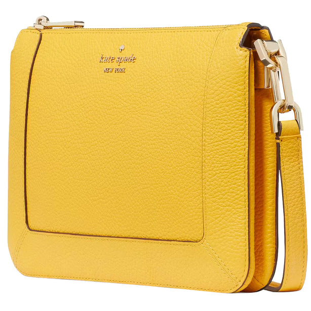 Kate Spade Lena Double Compartment Crossbody Bag in Daffodil KH430
