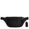 Coach Warren Mini Belt Bag In Signature Canvas in Charcoal/ Black CW369