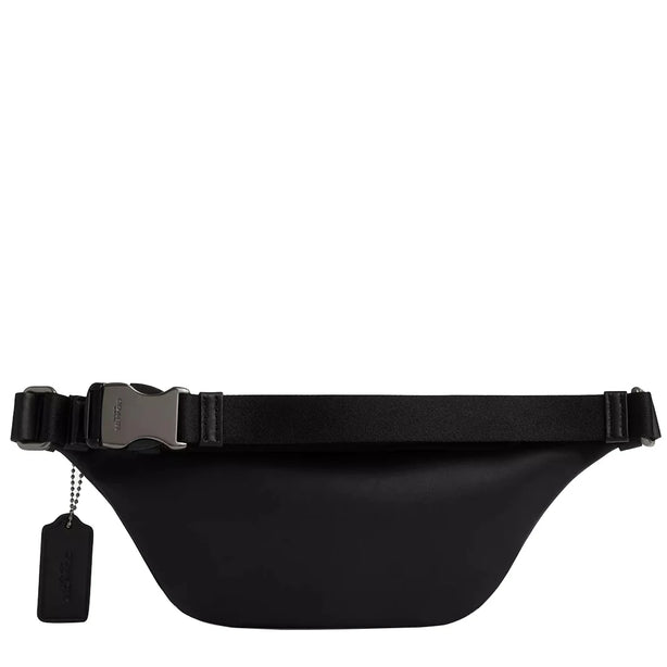 Coach Warren Mini Belt Bag In Signature Canvas in Charcoal/ Black CW369